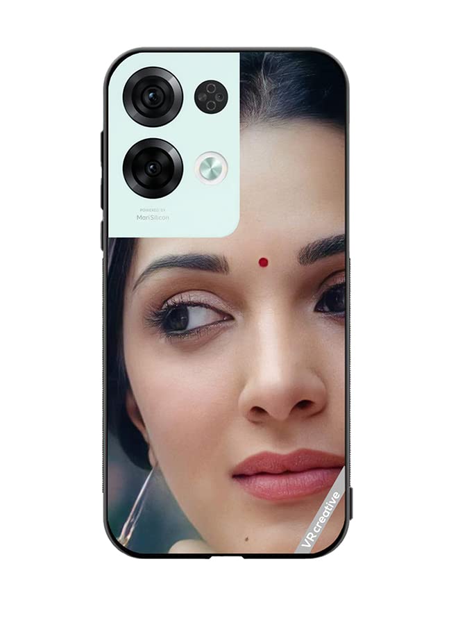 VR Creative Protective Case Cover For Oppo Reno8 Pro Bollywood Actress Kiara Advani Design Multicolour
