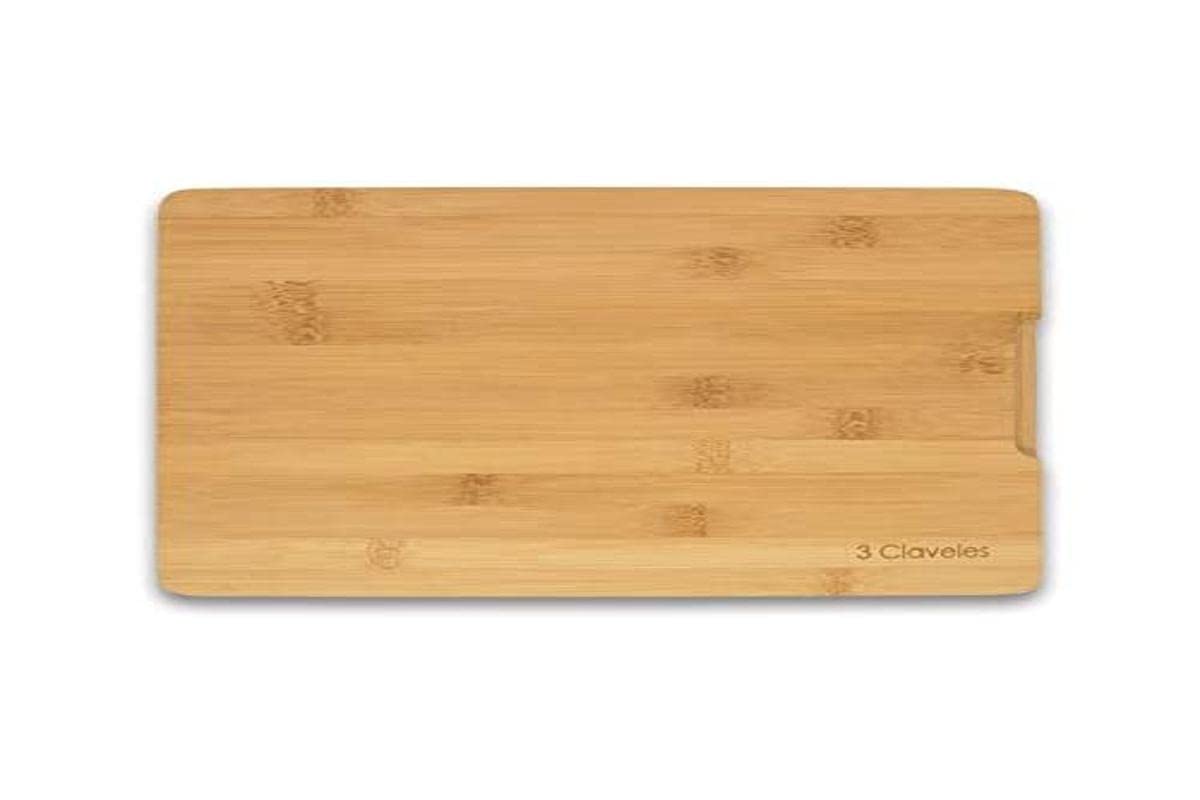 Planche à Découper en Bambou 3 Claveles - 33x23 cm