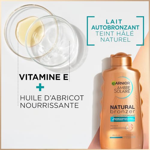 Ambre Solaire Natural Bronzer Lait Autobronzant Garnier Lait Autobronzant Hydratant & Apaisant Pour Un Teint Naturel Halé Et Lumineux - vue 6