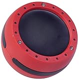 Luminote Easy Grip Drum Shaker for Hand Held Percussion, Red