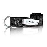 Yoga Strap for Stretching,Durable Webbing with Adjustable Metal D-Ring Buckle Loop, Yoga Exercise St
