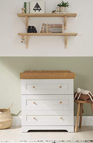 Tutti Bambini Baby Changing Dresser Station Unit (Rio) - Solid Wood 3...