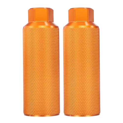 HARFINGTON Bike Pegs Aluminum Alloy Rear Stunt Pegs Anti-Skid Back Seat Stands Fit 3/8