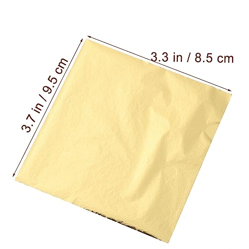 COHEALI 200 Folhas Imitação De Papel Dourado Floco De Folha Flocos Dourados Imitação De Folha De Art