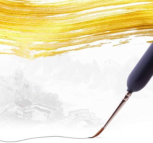 KOLAMOON 6 Pieces Fine Detail Paint Brushes Set Miniature Artist Paint Brushes set for Acrylic Painting, Watercolor, Model, Oil painting