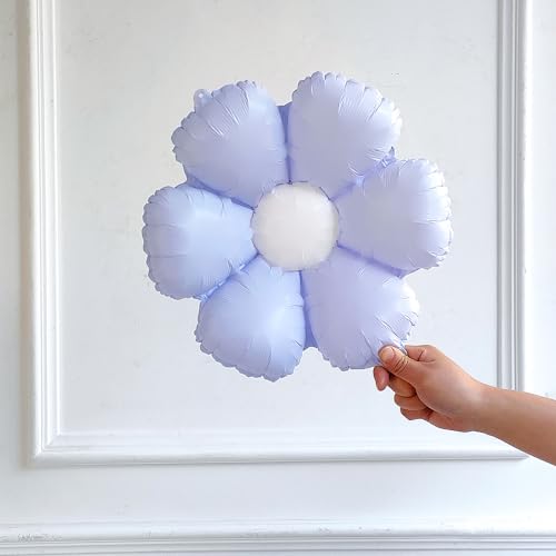 Daisy Butterfly Balloon Garland Arch Kit with Pastel Macarone Pink Blue Yellow Purple Gold Latex Balloons for Birthday Party Wedding Decorations (Macarone) - Thumbnail 4