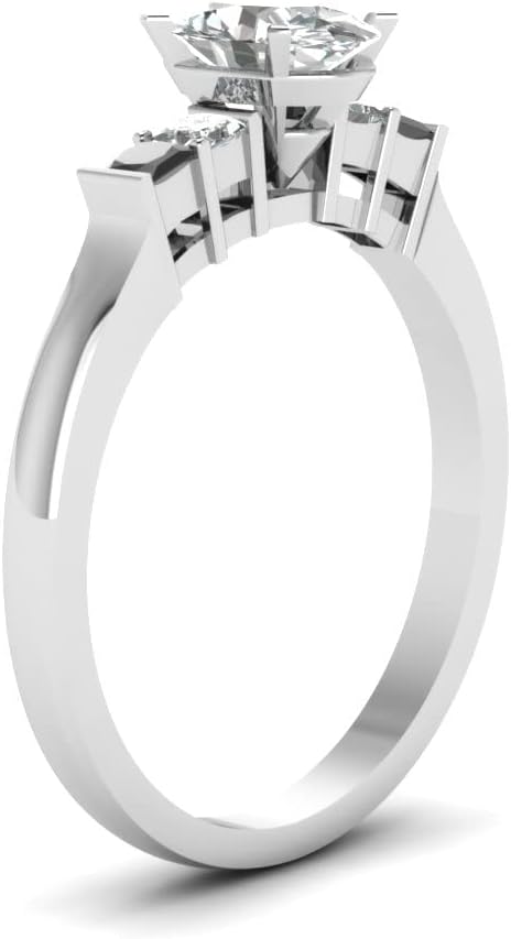 Choose Your Gemstone Aligned Grid Ring Sterling Silver Oval Shape Side Stone Engagement Rings Affordable for Your Girlfriend, Wife, Partner Wedding US Size 4 to 12