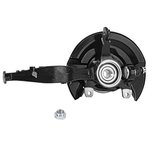 Image of Detroit Axle - 2.4L Front Right Steering Knucklefor 03-07 Honda Accord w /Automatic Transmission, 2 Steering Knuckles & Wheel Bearing Hubs 2003 2004 2005 2006 2007 Replacement