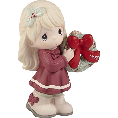 Precious Moments 221001 May Your Christmas Wishes Come True 2022 Dated Bisque Porcelain Figurine thumb #2