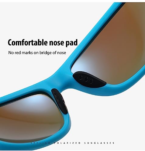 Óculos de sol esportivos polarizados para homens, armação para dirigir, ciclismo, pesca, óculos de p