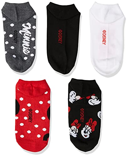 Disney womens Minnie Mouse 5 Pack No Show Socks