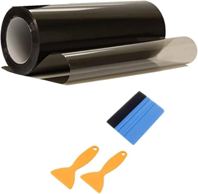 Car Headlight Film,30cm*300cm Self Adhesive Car Light Film, for Smoke
