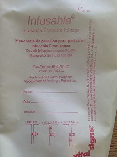 Disposable Pressure Infusor Bag 1000cc