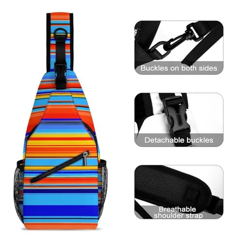 Glitter Mermaid Scales Large Capacity Sling Bag Cross Chest Bag Travel Hiking Crossbody Bag Daypack for Women Men3