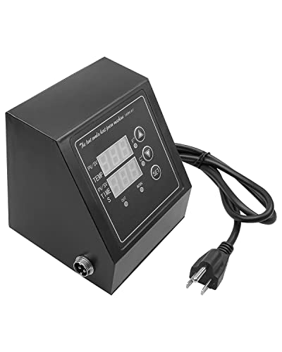 110V 1400W Heat Press Machine Digital Box For 15X15 Inch K-Type Heat Press Machine, Single Hole Led Heat Press Control Box With Time And Temperature Controller 0-480℉ #TOP5