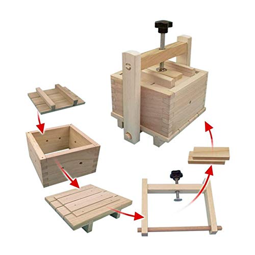 Lzttyee Homemade Wood Tofu Maker/Press Set to Make Delicious Tofu for Home Kitchen Restaurant