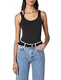 angenehmes Tragegefühl VERO MODA Damen VMMAXI My Soft Long Tank NOOS Top, Grau (Dark Grey Melange), 38 (Herstellergröße: M)