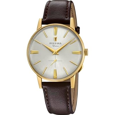 Festina Orologio Uomo Analogico in Pelle Marrone