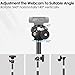 Nycetek Webcam Tripod Stand for Desk: Webcam Stand for Logitech Brio | C920 | C922 | C615 | C930e - Height & Angle Adjustable Desktop Tripod for Light & 1/4