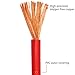 Insulated Stranded Tinned Copper Wire, RV Control Wire Roll - Flex Single Core Copper, PVC Insulated for Industrial & Residential Use(1.5mm2-bvr)