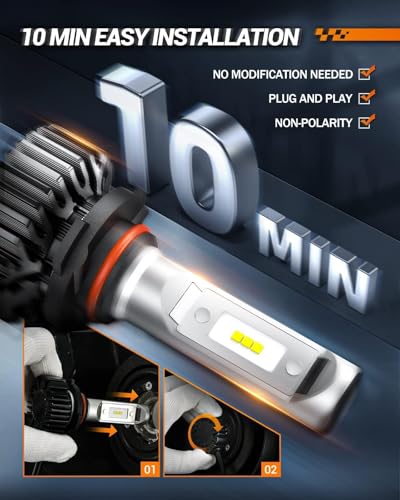 Image of SEALIGHT H8 /H9 and 9005 /hb3 Fog Light, 60,000LM ATV 6 Times Brightness Fog Bulbs,Easy Plug-N-Play Fog Bulbs, Pack of 4
