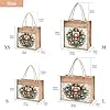 Mnsruu Burlap Jute Tote Bag Watercolor Nutcracker Reusable Grocery Shopping Bag Beach Tote Bag for Women Girls Bridesmaid Wedding School 25x25x18cm #2