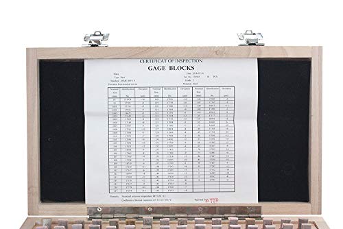 Image of Accusize Steel Gage Block Set, Grade AS-2, 81 Pc, P900-S583 | ASME B89.1.9-2002, Hardened Steel, Corrosion-Resistant, with Certificate of Inspection