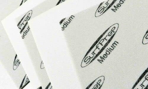 Sanding Sponge Foam Back Pads 5-1/2" x 4-1/4" Medium 10 Pieces Made in Germany