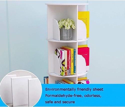 Étagère rotative compacte : la bibliothèque simple contre le désordre des petits bureaux