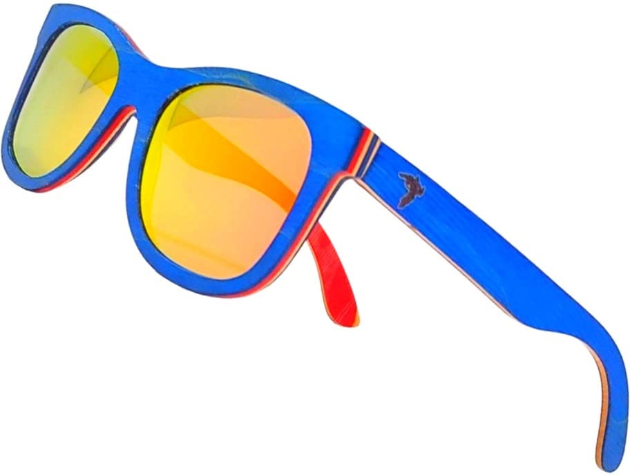 Image of Wood Sunglasses | Polarized | Vintage Wooden Frame | 100% UVA /UVB Protection | Bamboo Case | Men Women