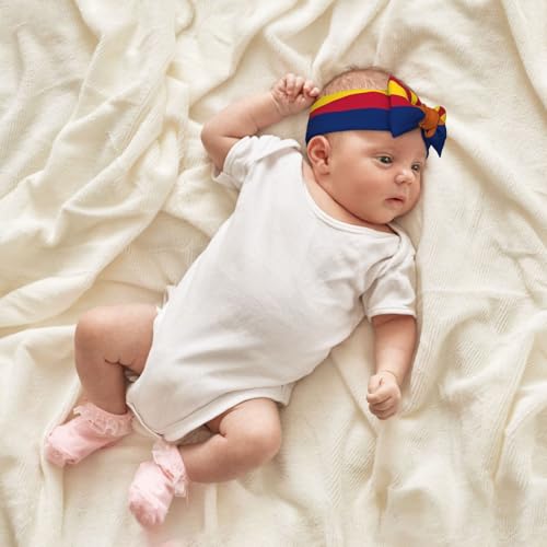 Arizona Flag Baby Bow Headband. Comfortable baby headband, suitable for daily wear and photo props.4