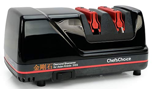 Chef'sChoice 315S Professional Diamond Electric Knife Sharpener for Asian-Style Kitchen Knives, 2-Stage, Black Chef'sChoice 315S Professional Diamond Electric Knife Sharpener for Asian-Style Kitchen Knives, 2-Stage, Black