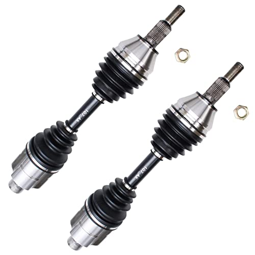 Image of Detroit Axle - 4WD Front 14pc Suspension Kit for 2002-2005 Dodge Ram 1500 2003 2004, 2 Upper Control Arms w /Ball Joints, 2 Lower Ball Joints, 2 CV Axles, 4 Tie Rods, 2 Sway Bars, 2 Boots, Replacement