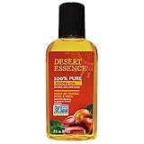 Desert Essence 100% Pure Jojoba Oil – 2 Fl Oz Moisturizer for Hair, Skin & Scalp | Makeup Remover & Aftershave Hydrator, Non-GMO, Vegan, Cold-Pressed, Anti-Flakiness & Non-Clogging Beauty Elixir