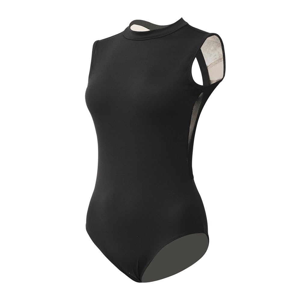 ROYAL SMEELA justaucorps col montant justaucorp de danse classique femmes adulte body ballet dos nu sans manche pour femme