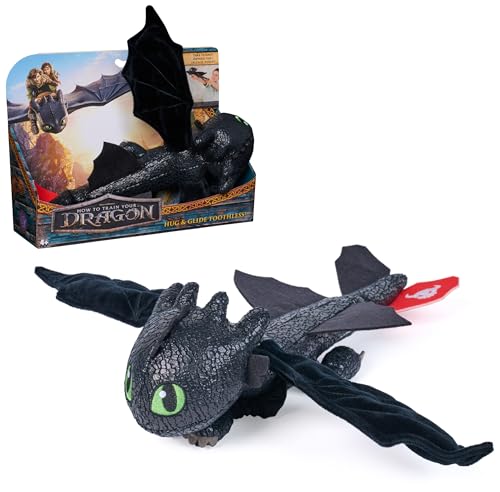 Dreamworks Dragons – Plüschtier-Drache Ohnezahn mit Griff- und...