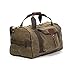 Frost River Explorer Heavy Duty Duffel Bag - Waxed Canvas and Leather Carry On, Durable Weekender with Front and Side Pockets, Field Tan, Carry On, 51 Liter