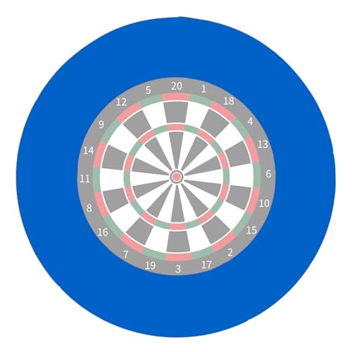 VEAREAR Dart Board Wall Protector, Reusable EVA Dartboard Backboard Surround Rring, 5Pcs Splicing, Removable, Blue