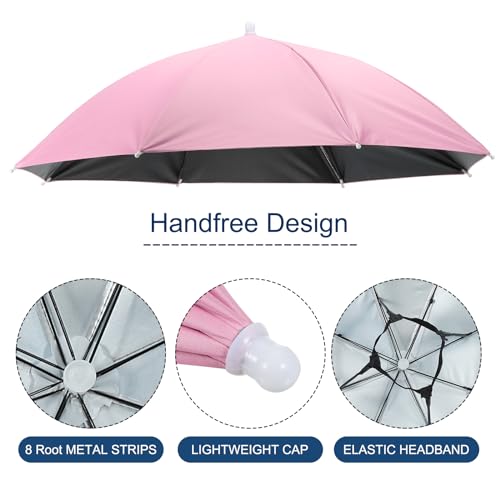 Chapeau parapluie mains libres pour pêcher et jardiner à l'abri de la pluie - 4