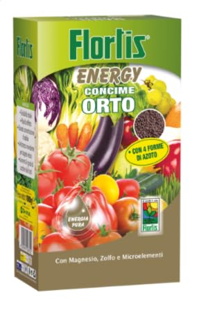 Concime Granulare Organo Minerale per Orto NPK 10-8-12 con Magnesio e Zolfo 1kg - Fertilizzante Completo per Orto, Piante da Frutto, Vaso e Piena Terra