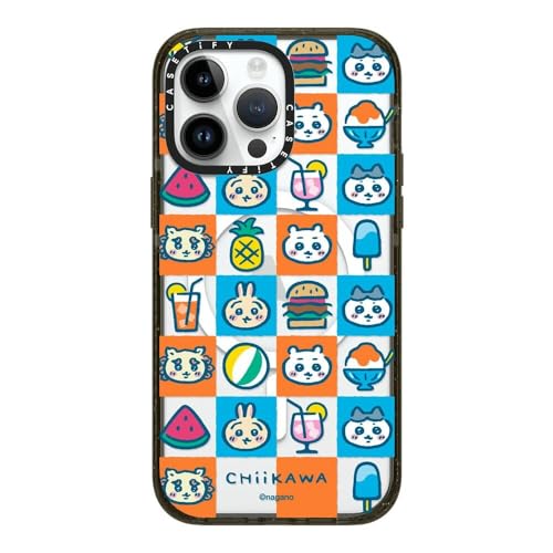 CASETiFY MagSafe �Ή��C���p�N�giPhone 14 Pro Max �P�[�X [MIL�K�i���� (4x MIL-STD-810G) / 2.5m����̗����������N���A / Chiikawa Co-Lab] - �N���A �u���b�N - Chiik