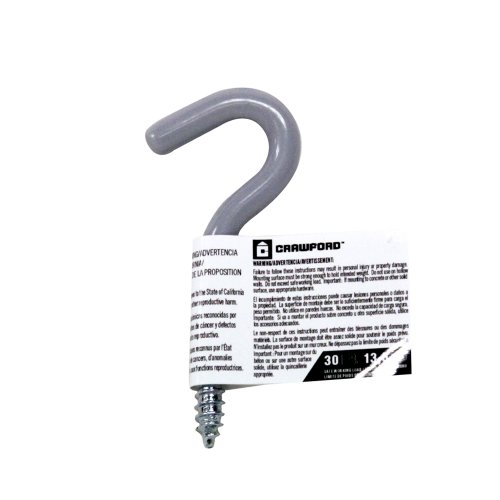 Lehigh SS20 Screw-In Utility Plant Hook, Grey - Thumbnail 2