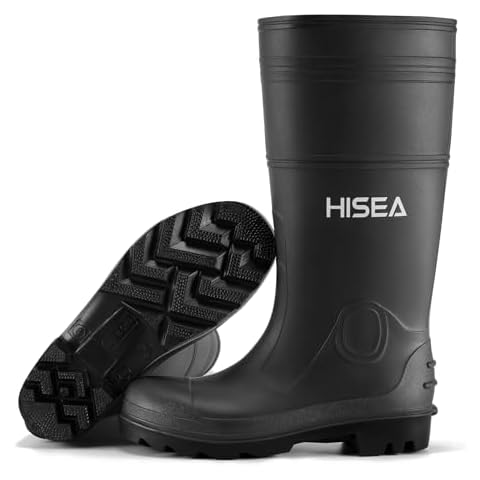 HISEA Men's Waterproof Rain Boots Cover