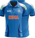 India 2025 Cricket Fan Jersey, Blue - Large Size