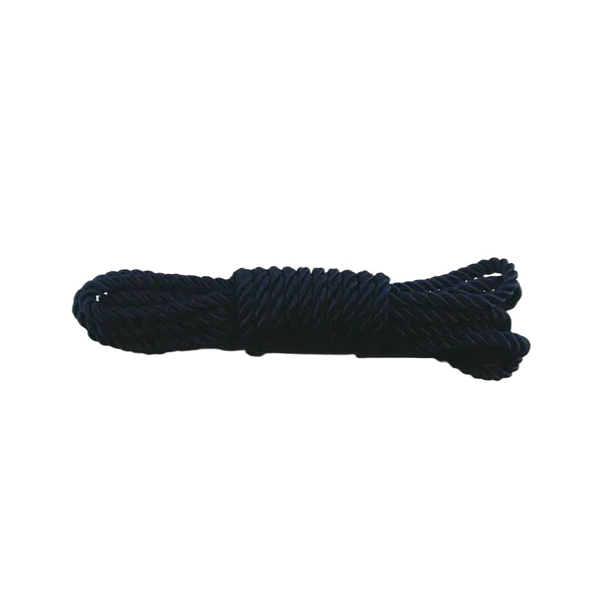 Macrame Rope Twisted String,Diameter:5mm Cord DIY Bracelet Wax Thread Length:5m(15 Navy)