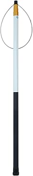 Pool Safety Ring Hook with Telescopic Pole, Emergency Life Preserving Saving Rescue Equipment for Drowning SwimmersWhite,4.5m/14.7ft