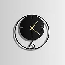 Morden Metal Wall Clock for Living Room, Bedroom, Office, Kitchen, Stylish Wall Clock for Home and Hall, Designer Big Size Modern (DA-199, 40 CM)