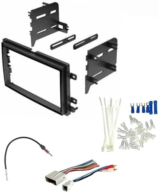 Double DIN Car Stereo Radio Kit, Wire Harness, Antenna Adapter, and Install Parts Made for Mercury: 2006-2008 Milan, 2004-2007 Monterey, 2005-2007 Montego, 2006-2010 Mountaineer -Includes Sub Wire