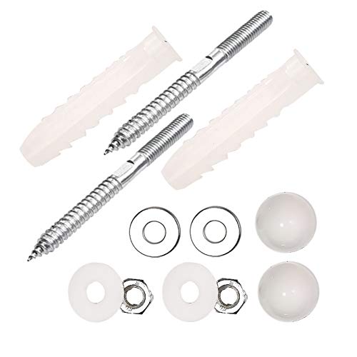 Kit de fijación de lavabo montado en la pared Tornillos arandela para baño fregadero de acero inoxidable kit de montaje tornillo perno