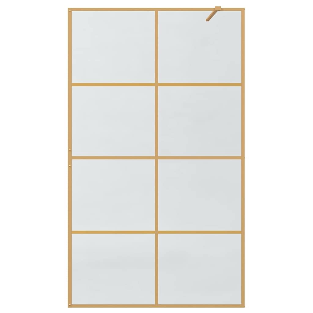 vidaXL kabina prysznicowa złota 115 x 195 cm szkło hartowane,